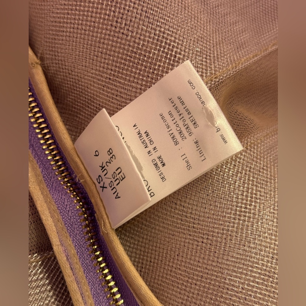 🆕 BRONX & BANCO 🧿 NWOT Jasmine Maraya Lilac Mini Dress - Sz XS US 2 - Picture 16 of 16